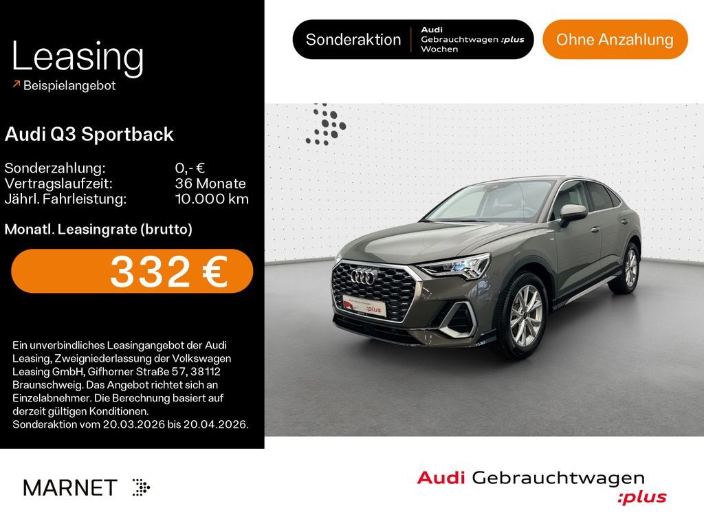 Audi Q3 Sportback 35 TFSI S line*Navi*LED*Alu*AHK*PDC Leasing