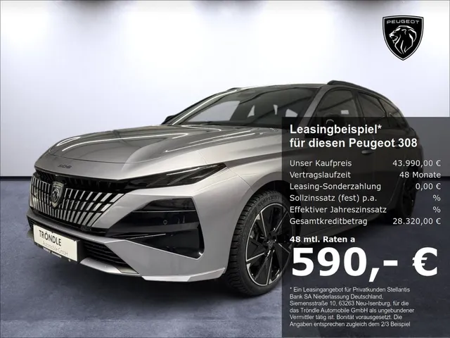 Peugeot 308 -E SW GT Navi  360 Kamera Massagesitz LED El