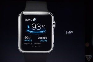 Das Elektroauto BMW i3 kann in Zukunft auch mit der Apple Watch gesteuert werden. Bildquelle: Apple /BMW
