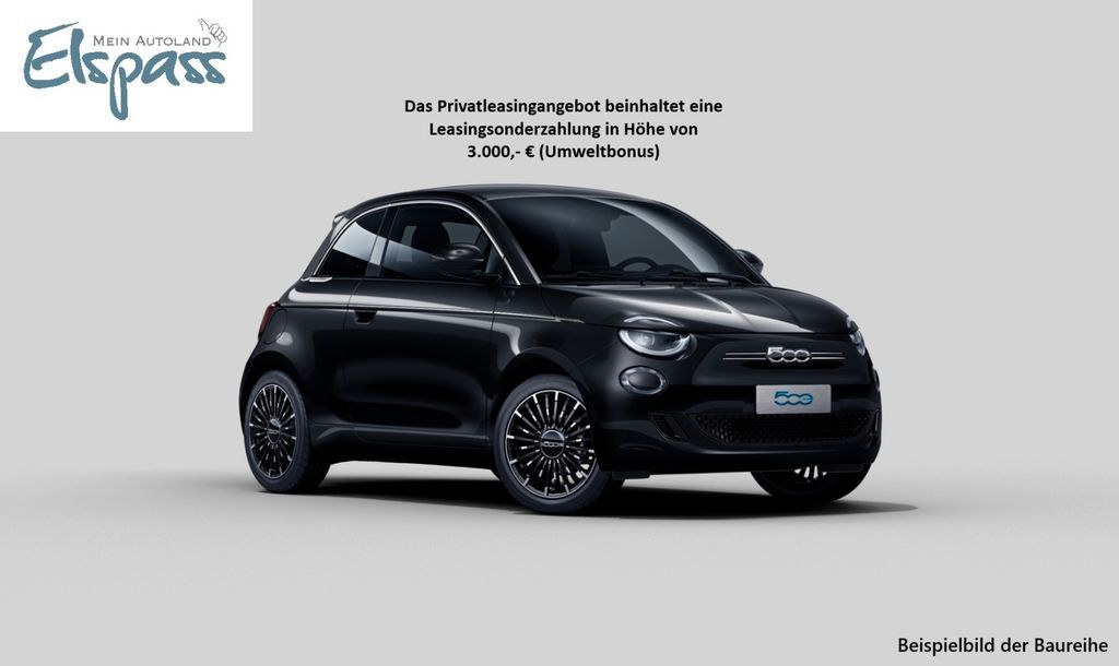 Fiat 500e La Prima große Batterie (42 kWh) LED Leasing