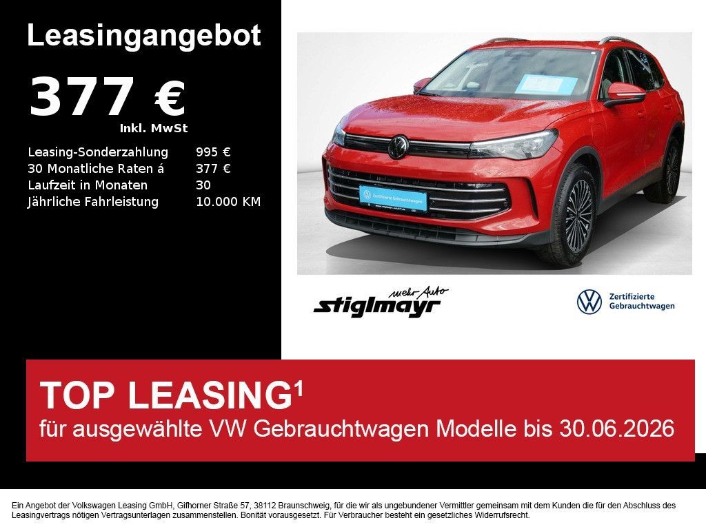 Volkswagen Tiguan Elegance 1.5 eHybrid ACC+AHK+DCC+HUD+PANO Leasing