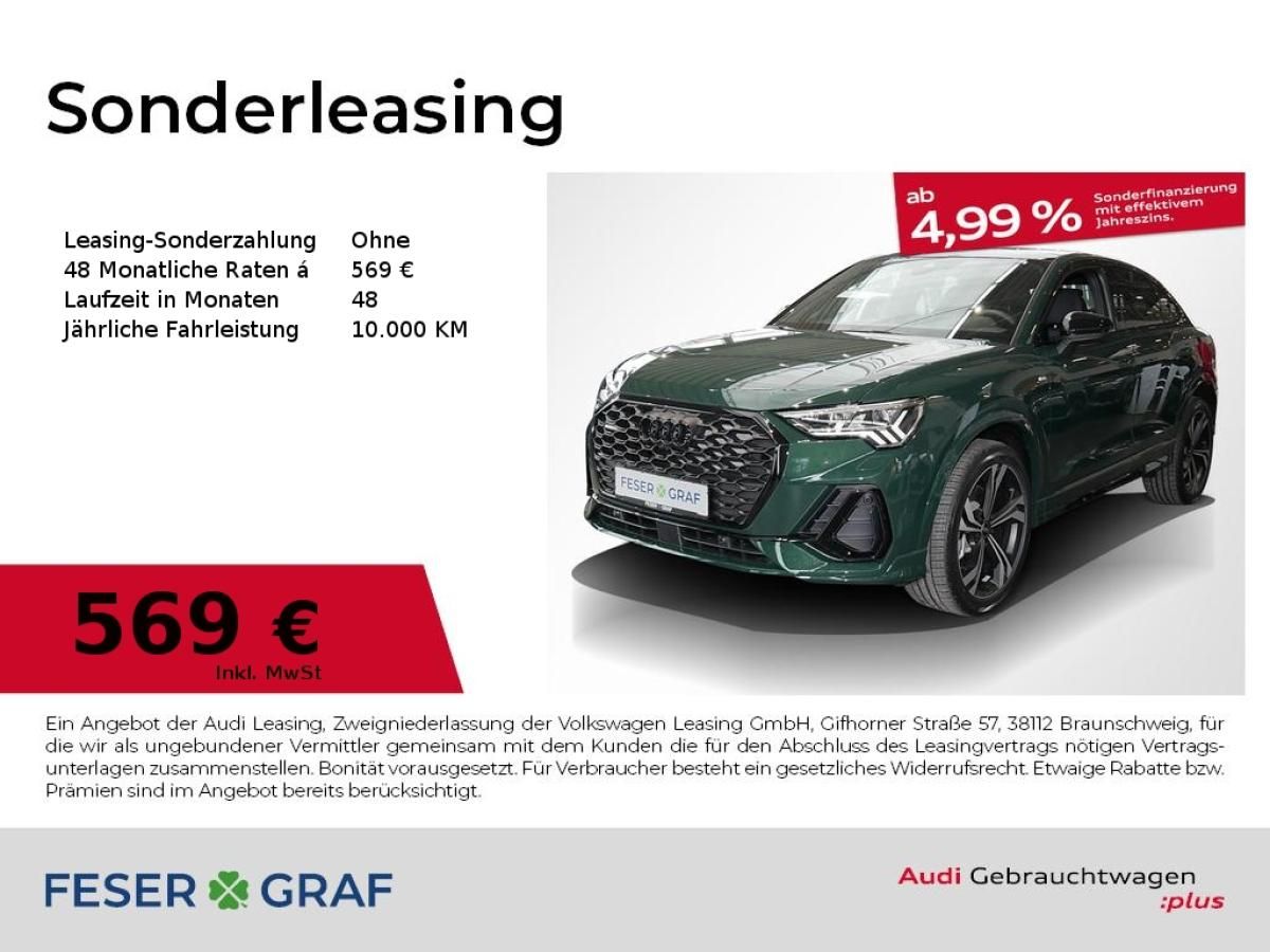 Audi Q3 Sportback S line 45 TFSI quattro Matrix AHKNa Leasing