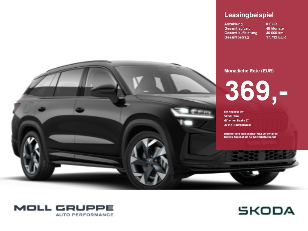 Skoda Kodiaq 2.0 TSI DSG Sportline ACC AKUSTIKGLAS AUT Leasing