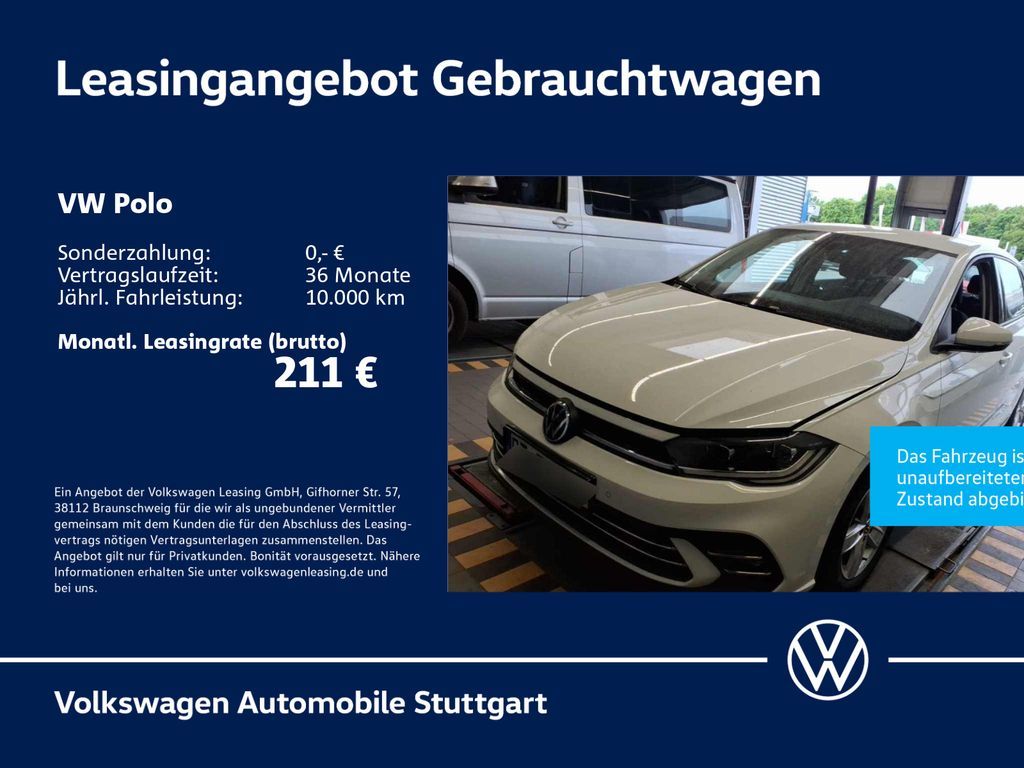 Volkswagen Polo Style 1.0 TSI App-Connect AHK Klima LED SHZ Leasing