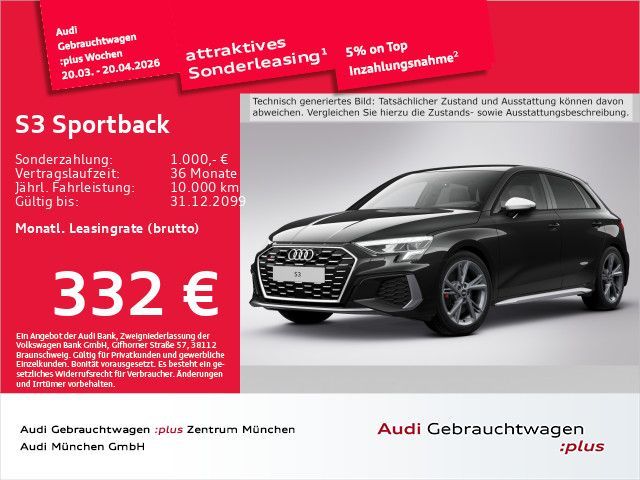 Audi S3 Sportback TFSI S tronic Navi+/Kamera/ACC Leasing