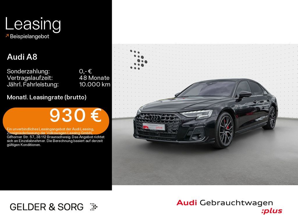Audi A8 60 TFSI e qu. S line (Ext) Massage*Pano*B&O Leasing