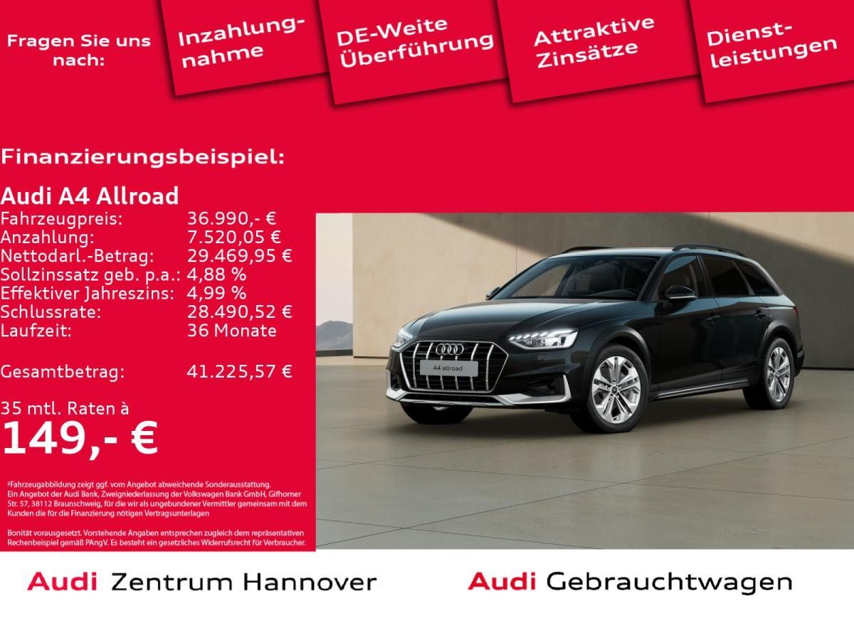 Audi A4 allroad 40 TDI quattro AHK LED Kamera Navi Teilleder Leasing