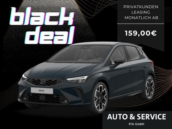 Seat Ibiza 1.0 TSI 85kW FR Black Ed. DSG - PIA BLACK DEAL! Leasing