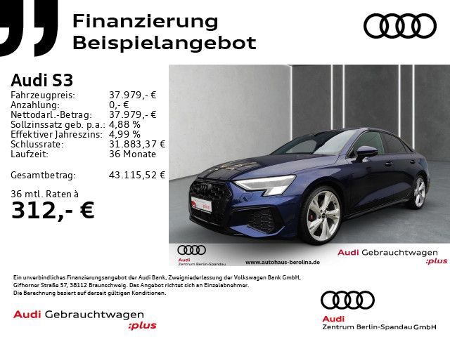 Audi S3 Lim. *MATRIX*B&O*R-CAM*Opt.-Schwarz+*NAV+* Leasing