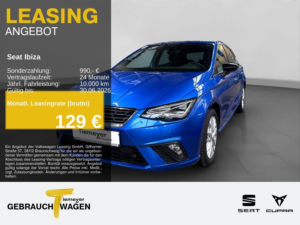 Seat Ibiza 1.5 TSI DSG FR KAMERA NAVI LED ACC Leasing