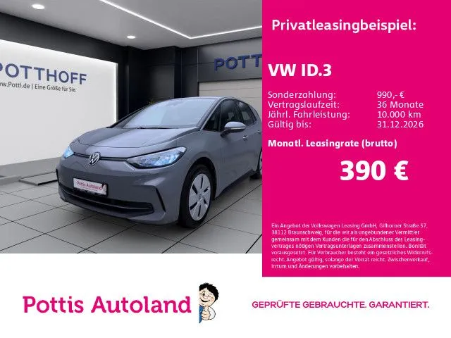 Volkswagen ID.3 PRO PDC LED GRA DAB+