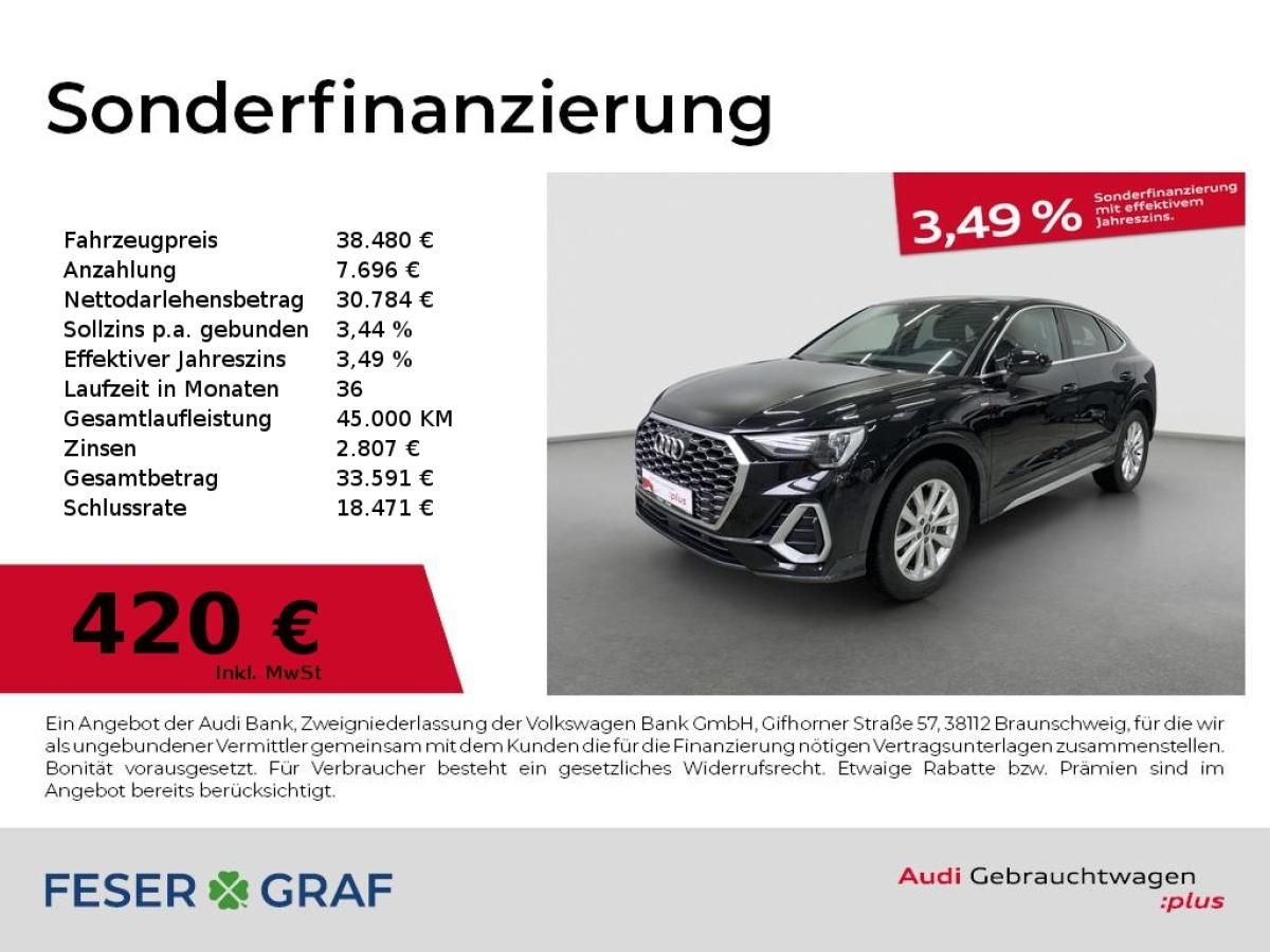 Audi Q3 Sportback S line 35 TDI S S tronic Rfk Navi L Leasing
