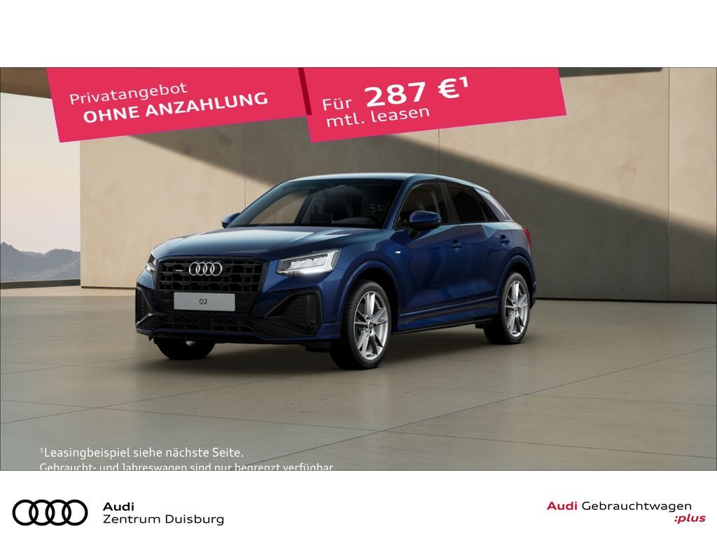 Audi Q2 40 TFSI quattro S line AHK-abnehmbar Navi Dig Leasing