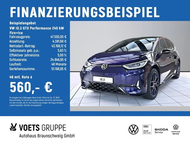 Volkswagen ID.3 GTX Performance 240 kW Fire+Ice