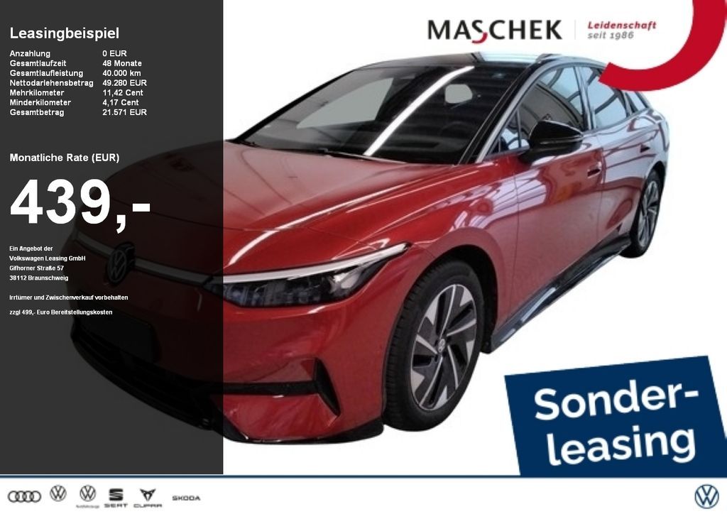 Volkswagen ID.7 Pro S 86 kWh AHK Pano Area View Harman Matr Leasing
