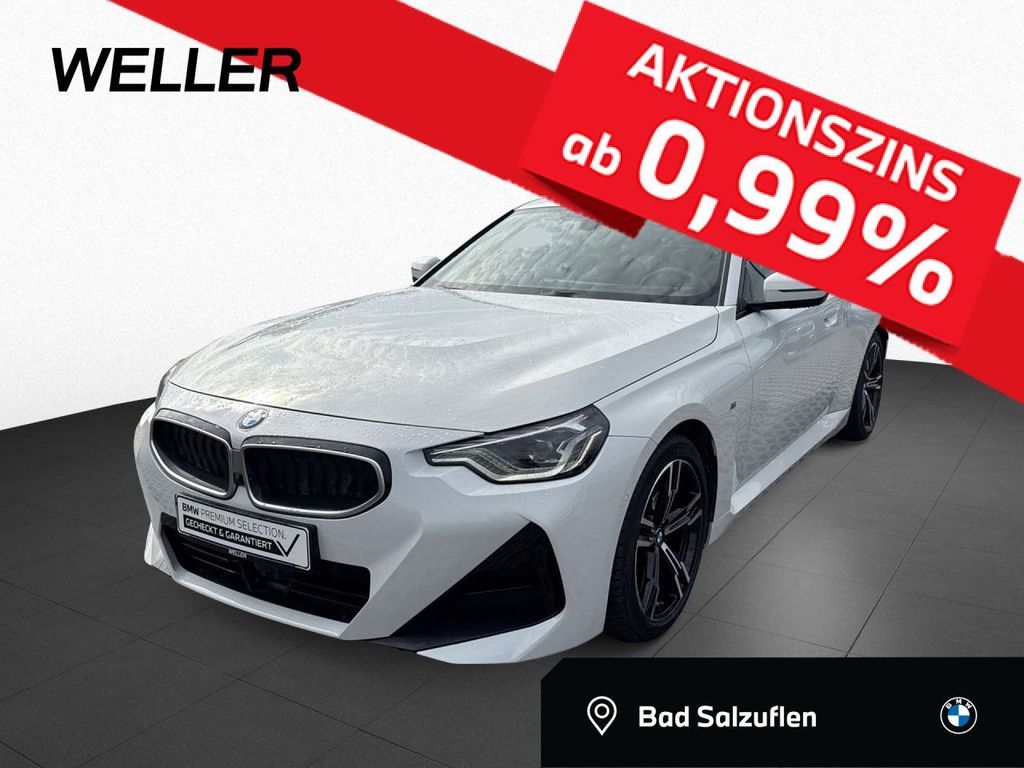 BMW 220d Coupé M Sport 360° AHK HUD DrAs adptLED Leasing