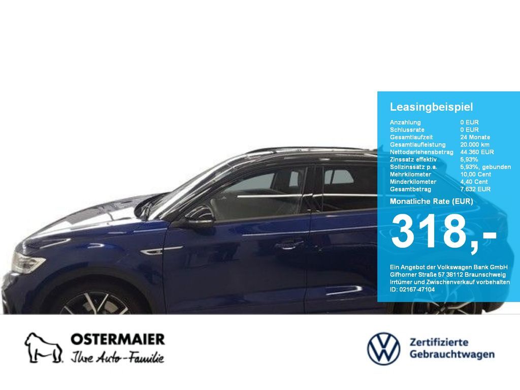 Volkswagen T-Roc R BLACK STYLE 300PS NP.70 AHK.PANO.LEDER.1 Leasing