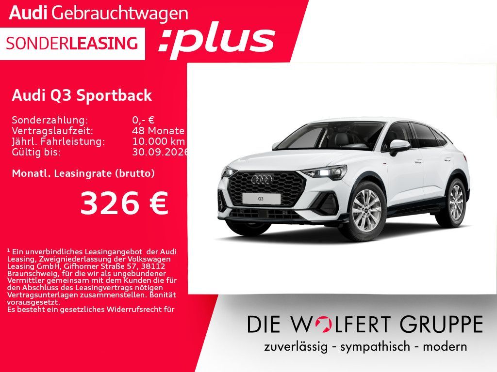Audi Q3 Sportback S line 35 TFSI S tronic ACC*AHK Leasing