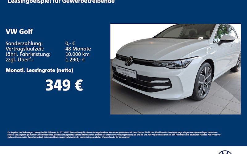Volkswagen Golf 1.5 EHybrid OPF 110kW DSG Style 5dr Kauf