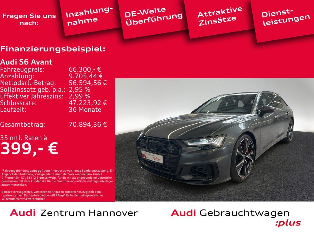 Audi S6 Avant 55 TDI qu. Pano HD Matrix B&O ACC Leasing