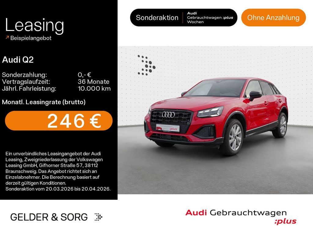 Audi Q2 30 TFSI S line advanced Matrix*RFK*AHK*Sound Leasing
