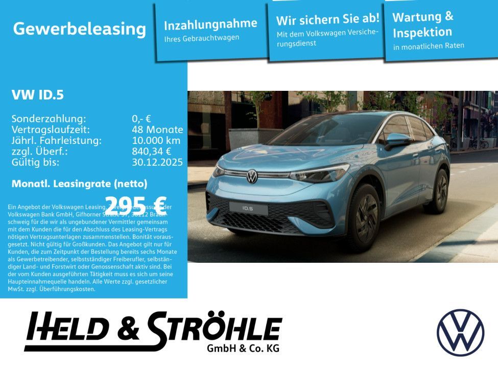 Volkswagen ID.5 Pure 125 kW Leasing