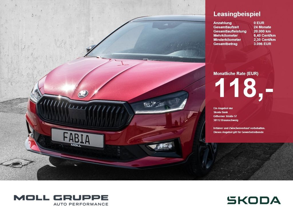 Skoda Fabia 1.5 TSI DSG 130 Edition 2xKLIMA ACC AUT FL Leasing