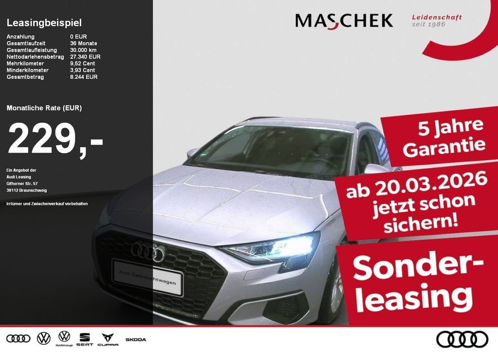 Audi A3 Sportback 30 TDI VCplus Standh Naviplus Parka Leasing