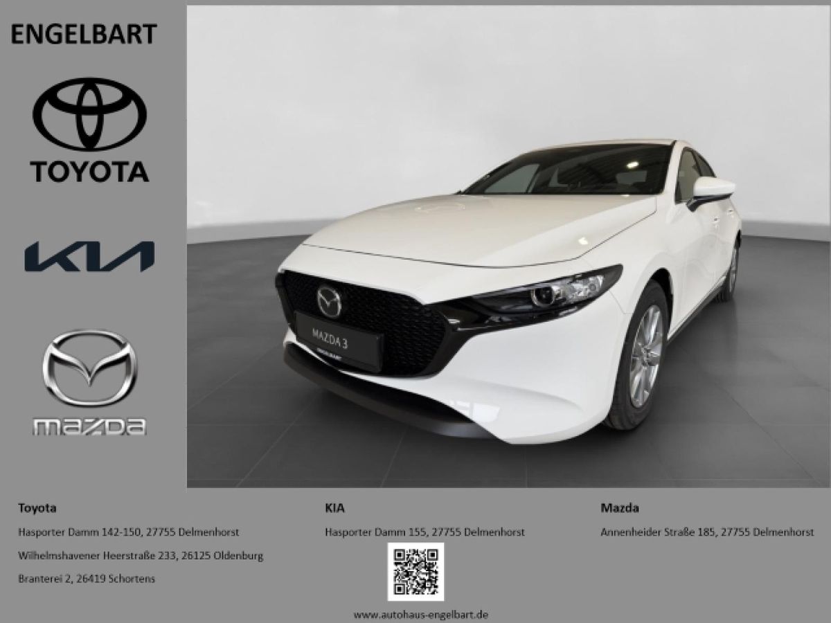 Mazda 3 Prime-Line HUD Navi LED ACC Apple CarPlay Android Auto Musikstreaming DAB Keyless Leasing
