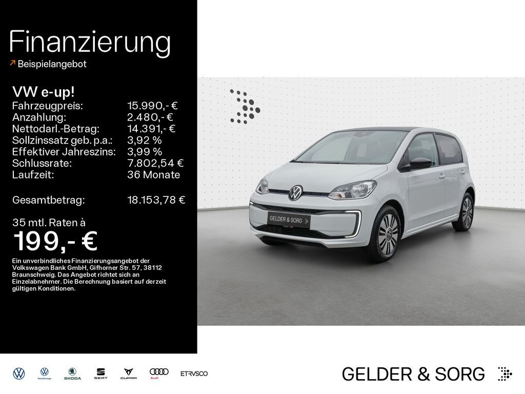 Volkswagen e-up! Style RFK*GRA*Sitzheizung*DAB+ Leasing