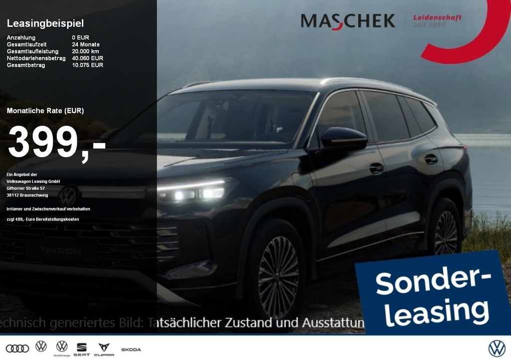 Volkswagen Tayron Elegance 1.5 eHybrid AHK IQLIght IQDrive Leasing