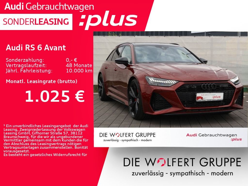 Audi RS 6 Avant RS-SPORTAGA*STANDHZG*PANO*360°*280KMH Leasing