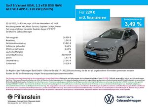 Volkswagen Golf 8 Variant GOAL 1.5 eTSI DSG NAVI ACC SHZ AP