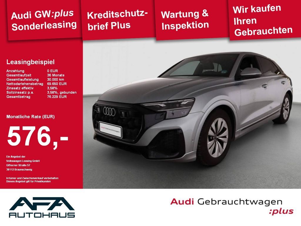 Audi Q8 45 TDI qu. tiptr. Luft*AHK*360°*Opt.Schwarz Leasing