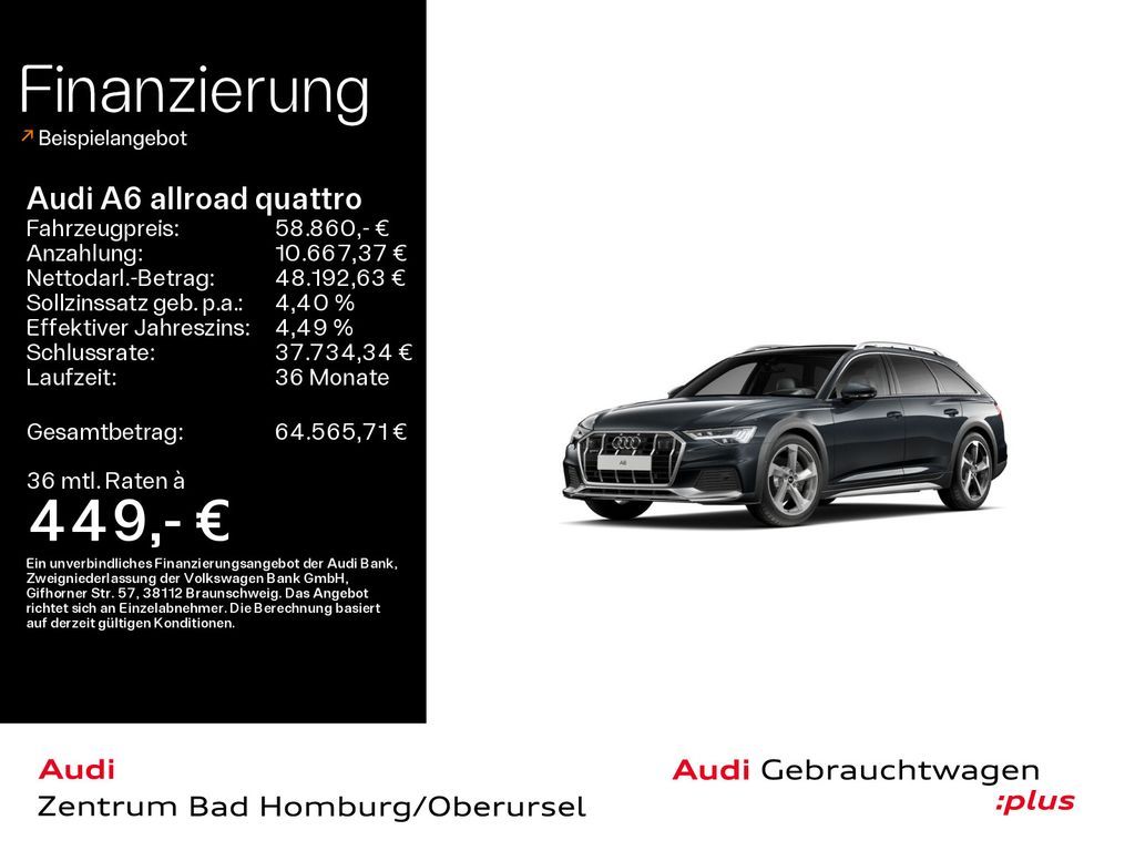 Audi A6 allroad 40 TDI quattro*Navi*Matrix*Alu*AHK*HU Leasing
