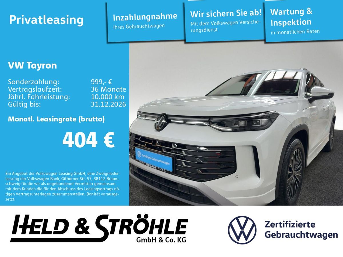 Volkswagen Tayron Elegance eHybrid AHK LED+ NAVPRO KAM HuD Leasing