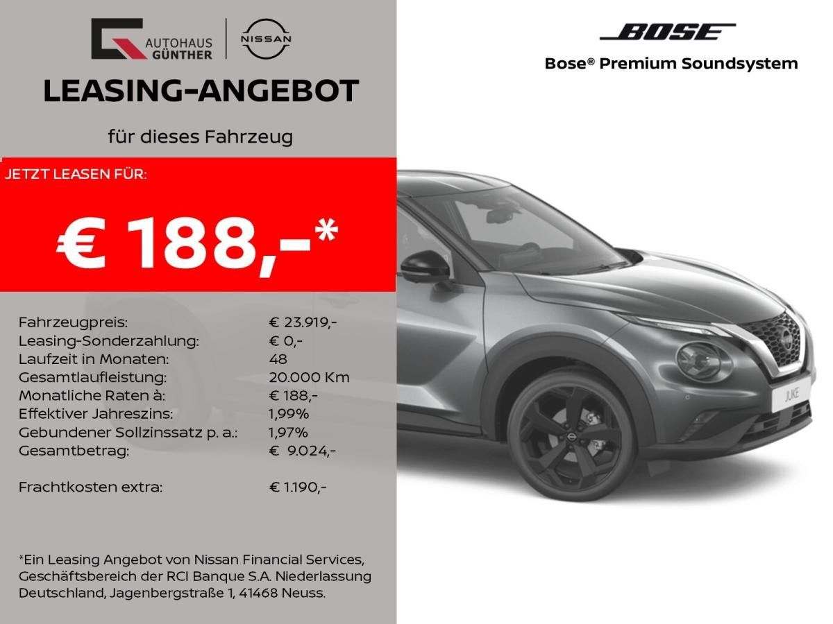 Nissan Juke TEKNA 114PS-6MT Winter/Bose/360°/Carplay Leasing