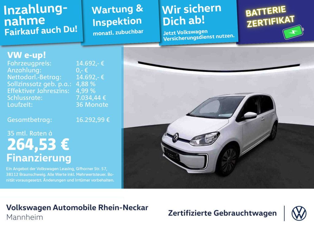 Volkswagen e-up! move up! 61kW Kamera PDC Sitzheizung uvm Leasing