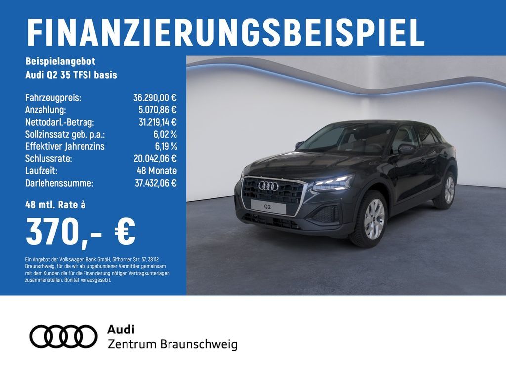 Audi Q2 35 TFSI basis MATRIX+AHK+SHZ+RÜCKFAHRKAMERA Leasing