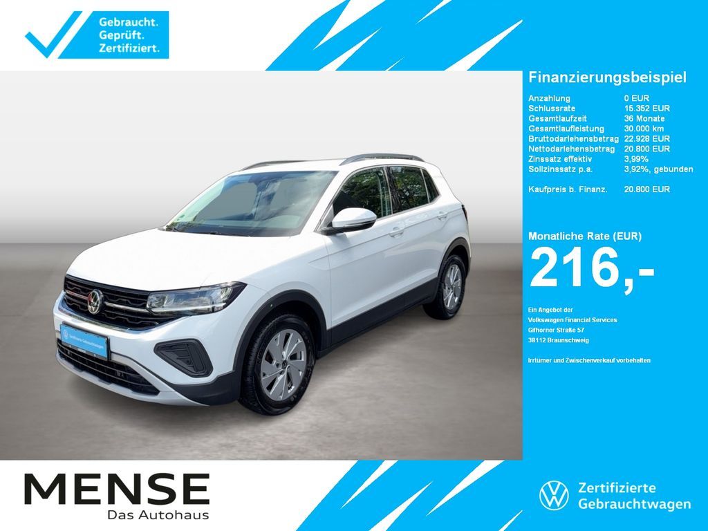Volkswagen T-Cross 1.0 TSi Life CarPlay|ACC|LED|VirtualCP Leasing