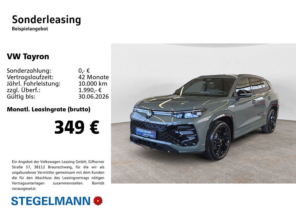 Volkswagen Tayron 1,5 l eHybrid OPF 6-Gang- DSG R-Line Leasing