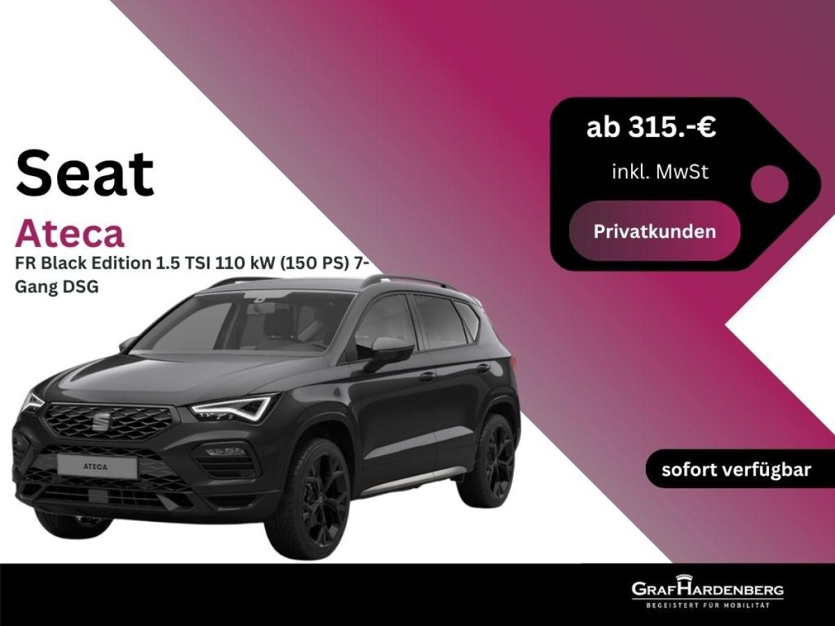 Seat Ateca FR Black Edition 1.5 TSI 110 kW (150 PS) 7-Gang DSG Leasing