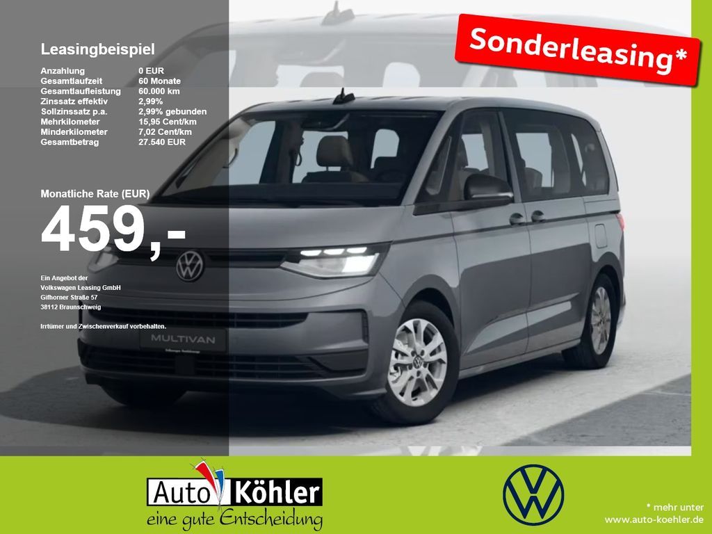 Volkswagen Multivan Motor: 1.5 l eHybrid4MOTION CarPlay ACC Leasing