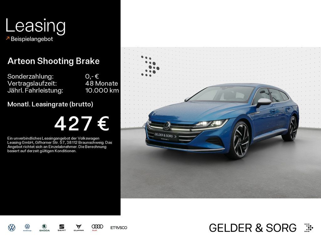 Volkswagen Arteon Shooting Brake Stand*AHK*20Z*Leder*H&K* Leasing