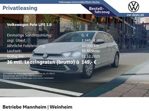 Volkswagen Polo Life 1.0 Klima LED DAB Digital-Cockpit ZV Leasing