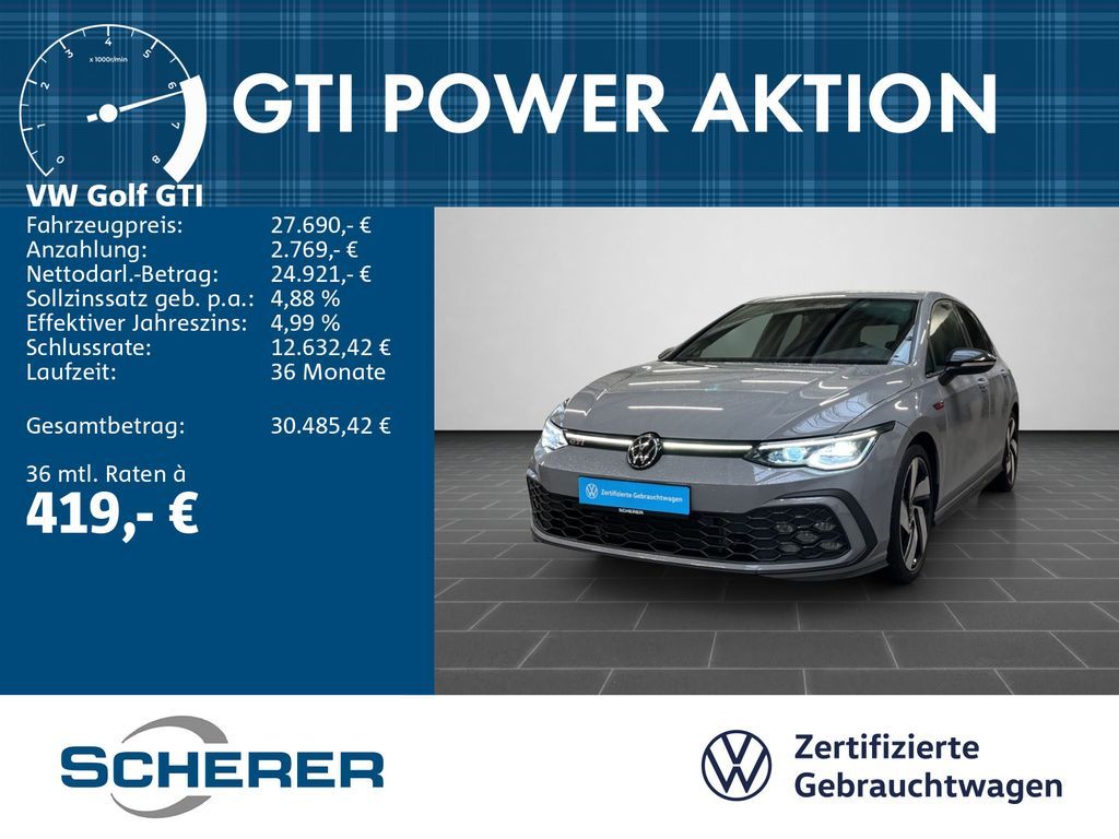 Volkswagen Golf GTI 2.0 TSI DSG MATRIX KAMERA ACC NAVI APP- Leasing