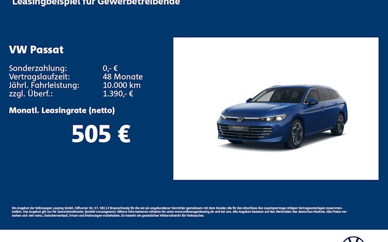 Volkswagen Passat 1.5 EHybrid 130kW OPF DSG Elegance 5dr Kauf