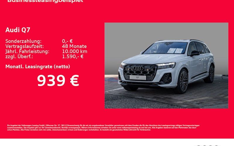 Audi Q7 TFSI E 290 KW Quattro Tiptronic S Line 5dr Auto kaufen