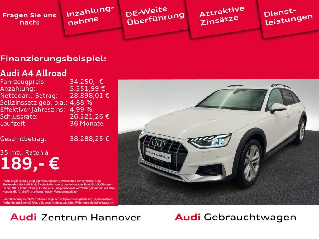 Audi A4 allroad quattro 40 TDI Kamera AHK Navi virtua Leasing