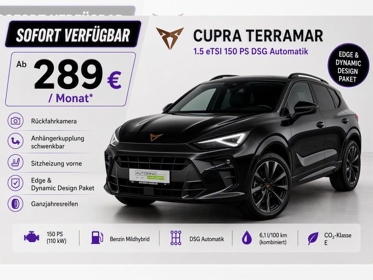 Cupra Terramar DSG AHK | EDGE + DYNAMIC Paket | Allwetterreifen Leasing